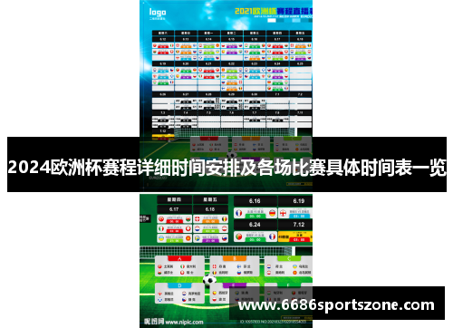 2024欧洲杯赛程详细时间安排及各场比赛具体时间表一览